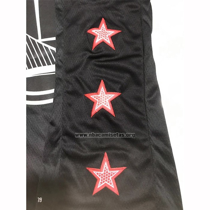 Camiseta All Star 2019 Portland Trail Blazers Damian Lillard NO 0 Negro
